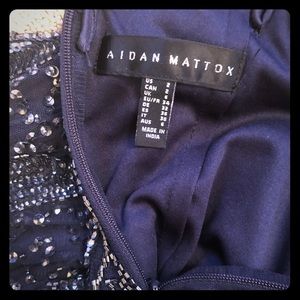 Aidan Mattox formal embellished column gown